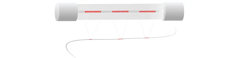 Detecção de matriz FBG / FBG